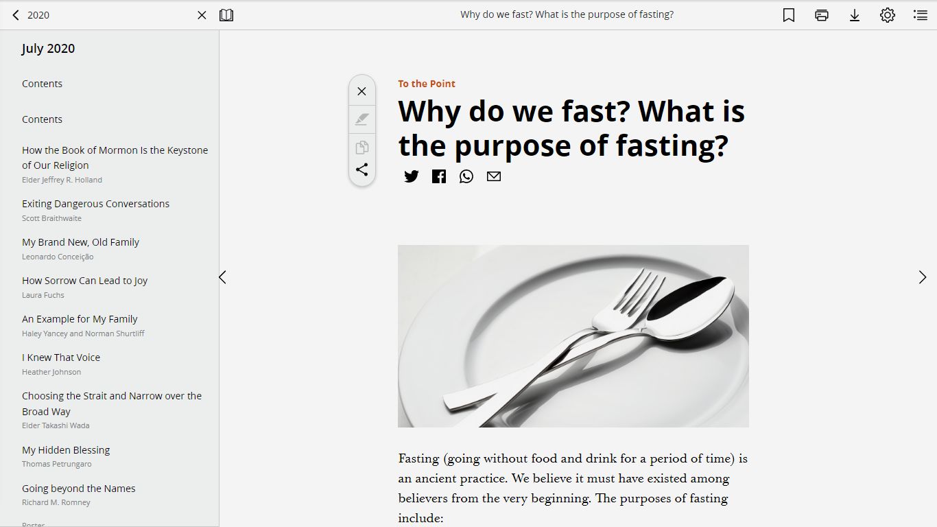 Why do we fast? What is the purpose of fasting?